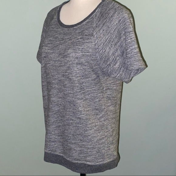 EVERLANE heather grey crew neck short sleeve sweatshirt. Size XS. EUC - Picture 3 of 8